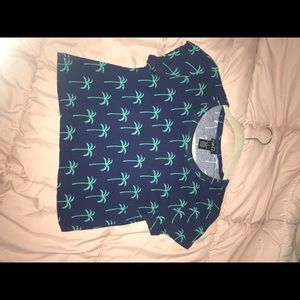 Aeropostale Palm Tree Crop Top
